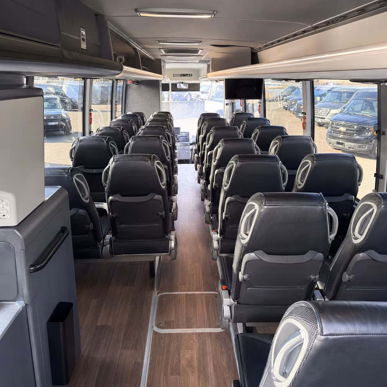 odessa charter bus services interior
